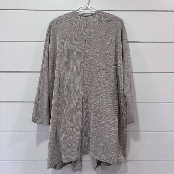 NWT Donni drape front sandwash cardigan neutral colours one size - Picture 2 of 15